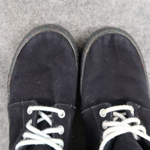 Old Navy Shoes Kids 3 Casual Sneaker High Top Black Lace Up Glitter Sole Trainer - Picture 7 of 11